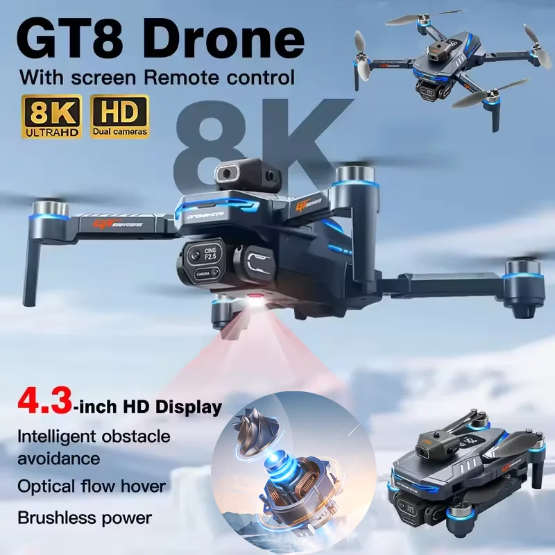 Drone Gimbal 3 Axis - Drone 4K Homologado ANATEL, Novo e