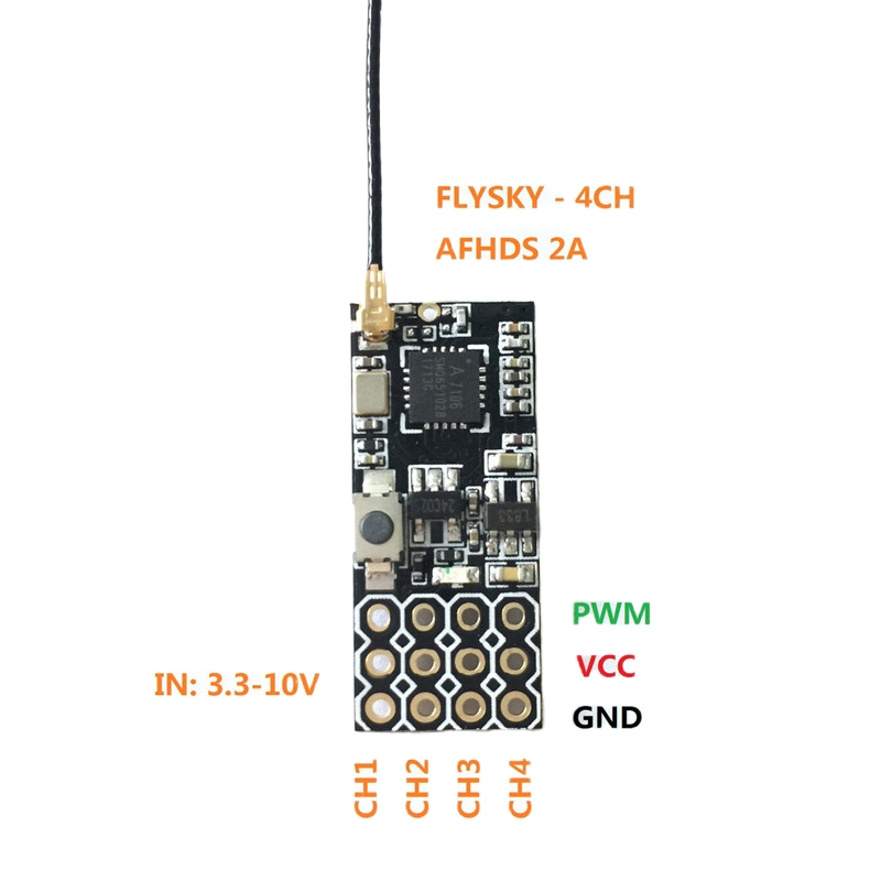 Receptor Mini Flysky FS2A 4CH  - Drone Gimbal Controller avaliação e preço