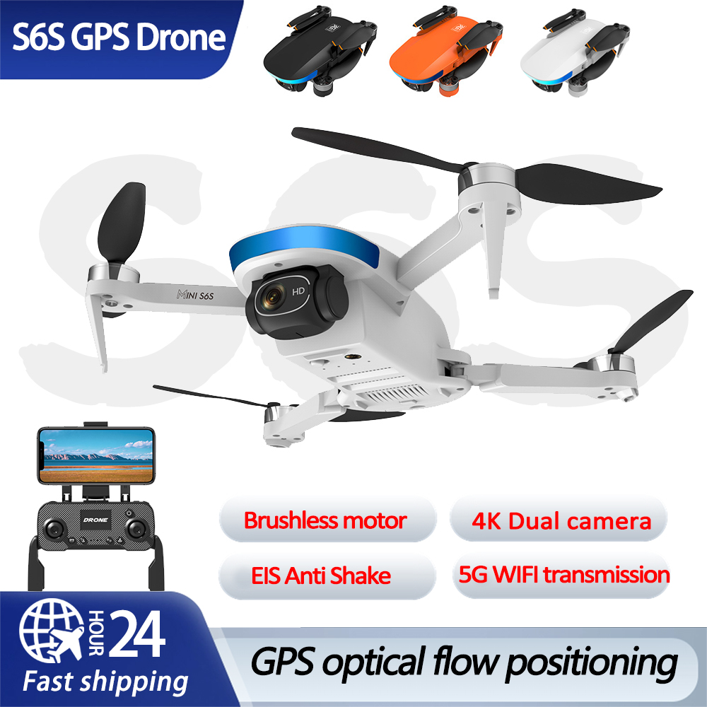 S6s gps fluxo óptico posiciona - Drone Gimbal 2 Axis avaliação e preço